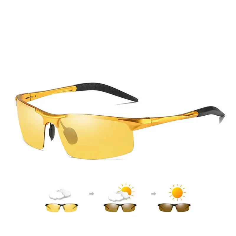 SunRay™ Day-Night Photochromic Polarized Driving Sunglasses - NH1