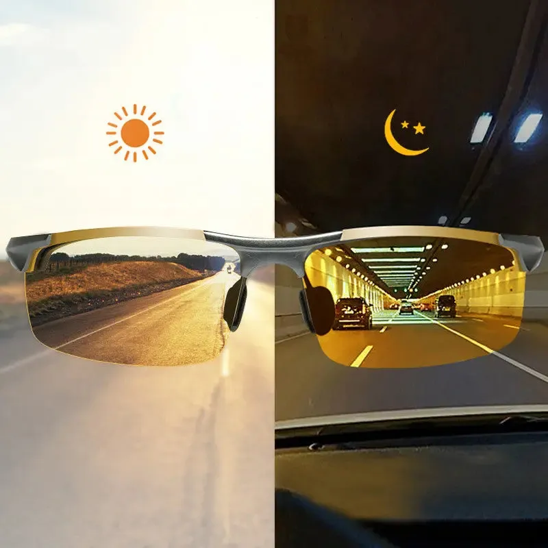 SunRay™ Day-Night Photochromic Polarized Driving Sunglasses - NH1