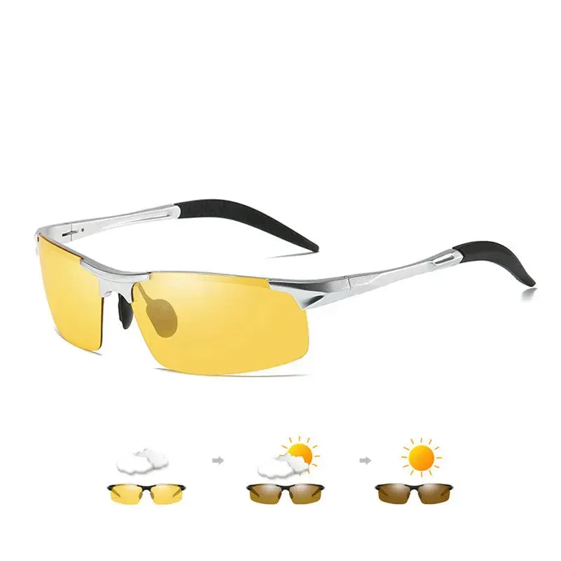 SunRay™ Day-Night Photochromic Polarized Driving Sunglasses - NH1