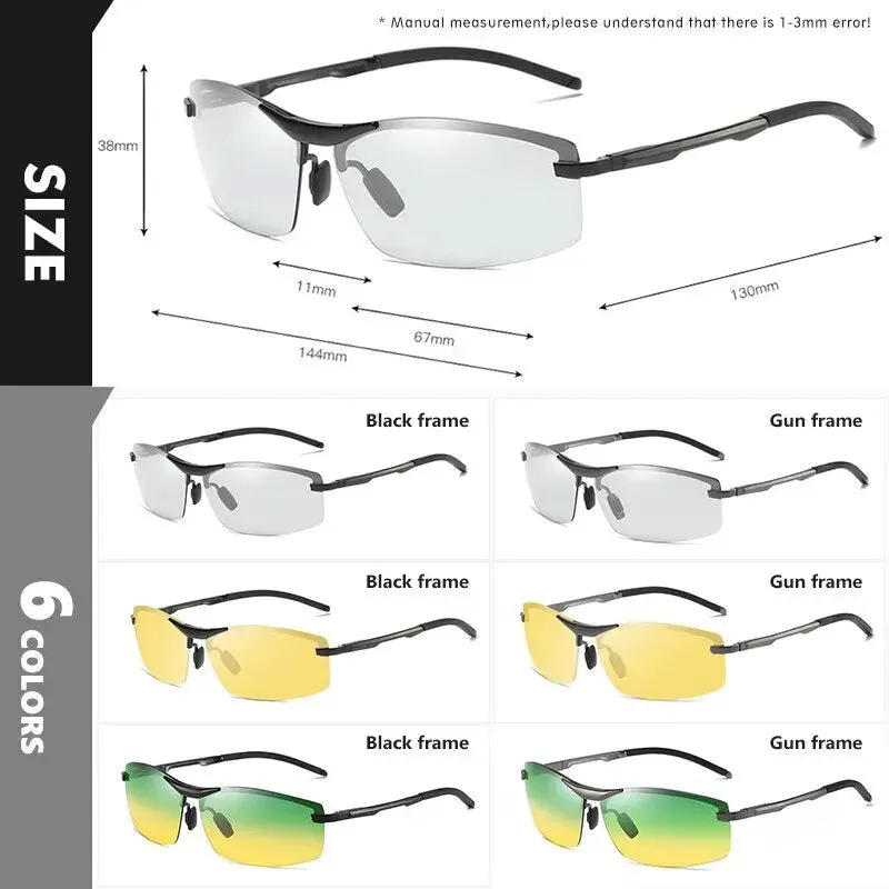 SunRay™ Day-Night Photochromic Polarized Driving Sunglasses - NH2