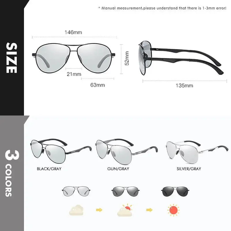 SunRay™ Photochromic Polarized Driving Sunglasses - R1