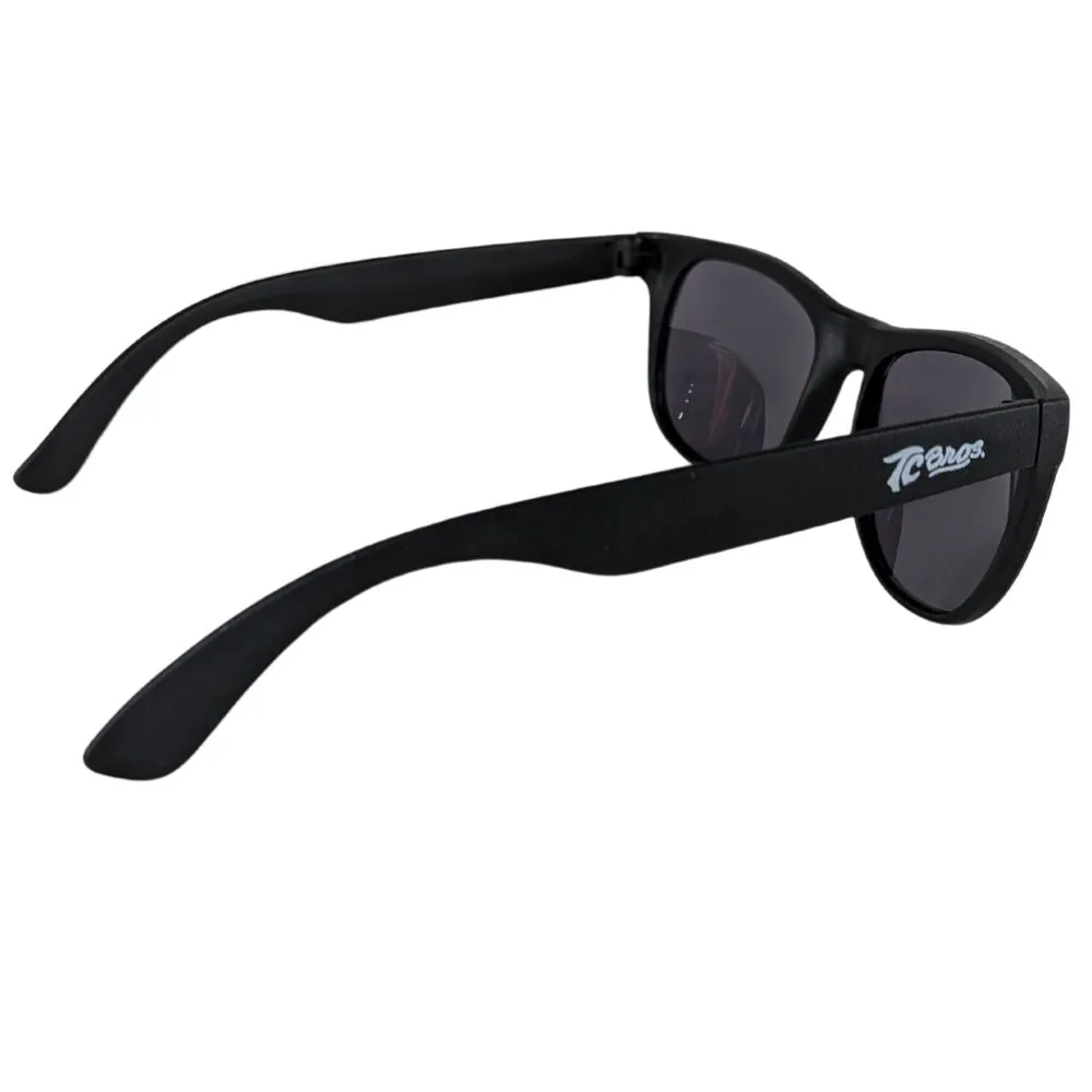 TC Bros. Sunglasses -Black/Smoke Lens