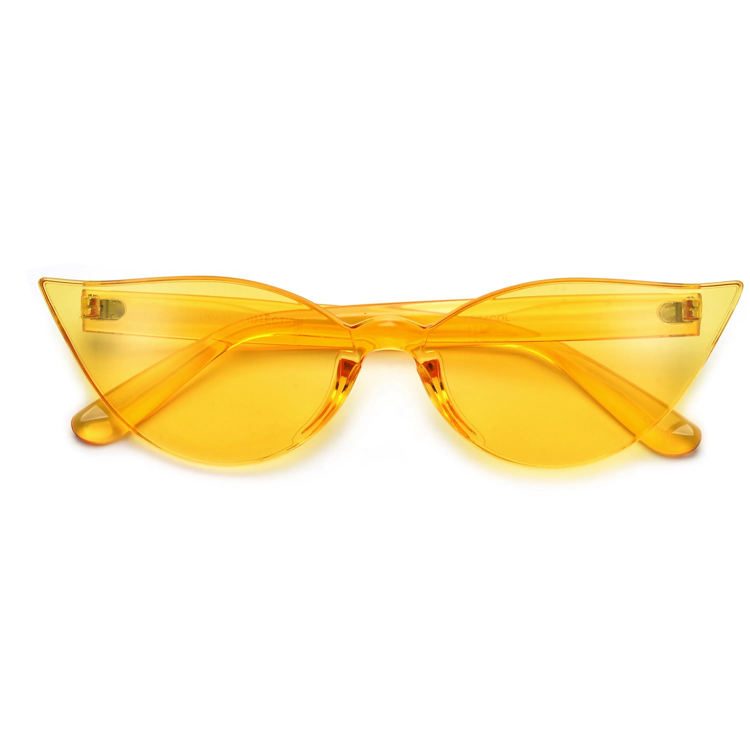 THICK BLOCKY RETRO CAT EYE SUNGLASSES