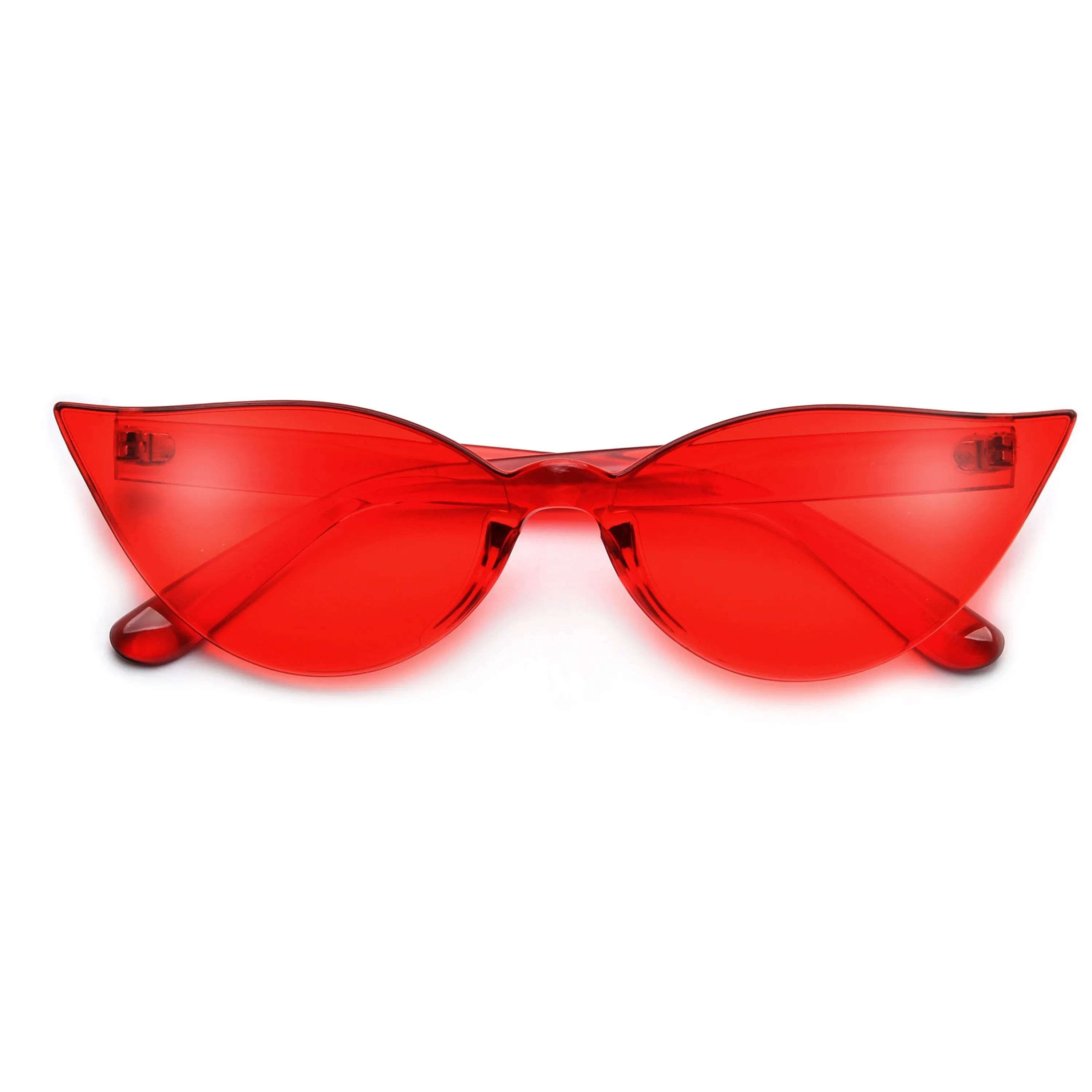 THICK BLOCKY RETRO CAT EYE SUNGLASSES