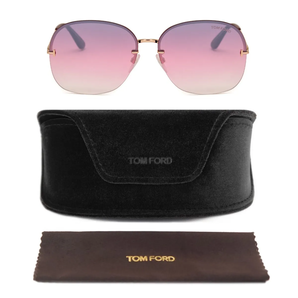 Tom Ford Round Sunglasses FT0794 H 28Z 62