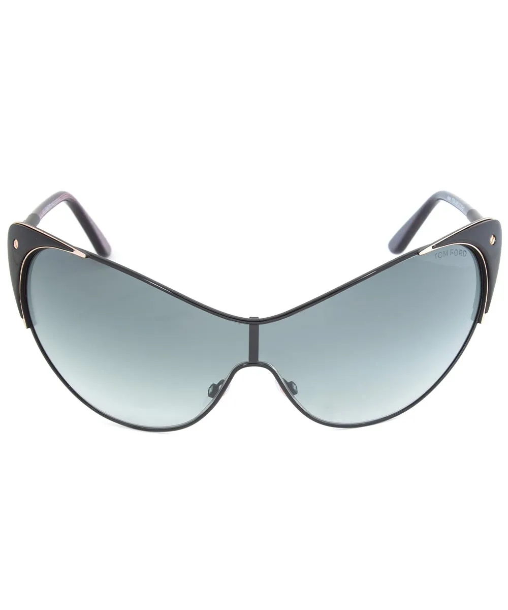 Tom Ford Vanda Sunglasses FT0364 01B | Black Frame | Grey Gradient Lens