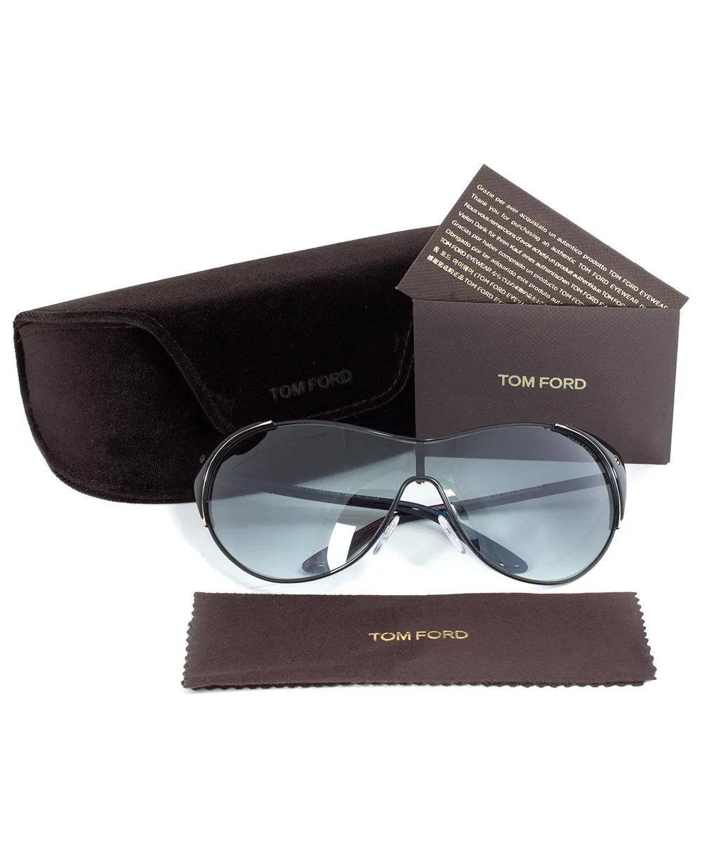 Tom Ford Vanda Sunglasses FT0364 01B | Black Frame | Grey Gradient Lens