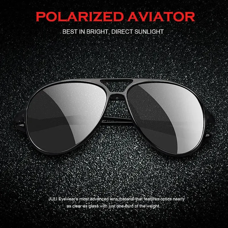 Ultralight Tr90 Pilot Polarized Sunglasses