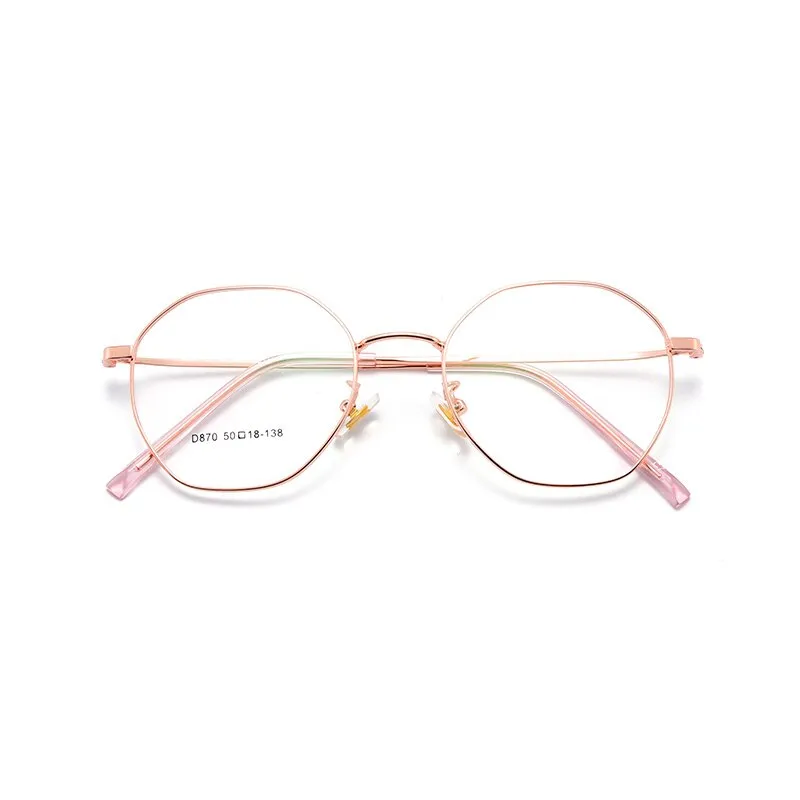 Unisex Oval Full Rim Alloy Frame Eyeglasses Scd870