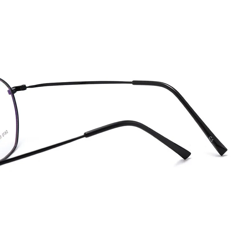 Unisex Oval Full Rim Alloy Frame Eyeglasses Scd870