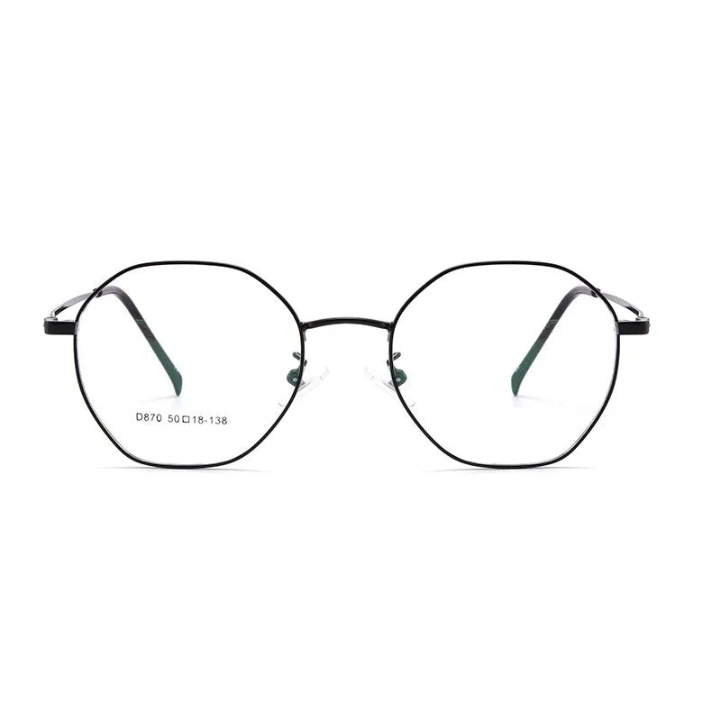 Unisex Oval Full Rim Alloy Frame Eyeglasses Scd870