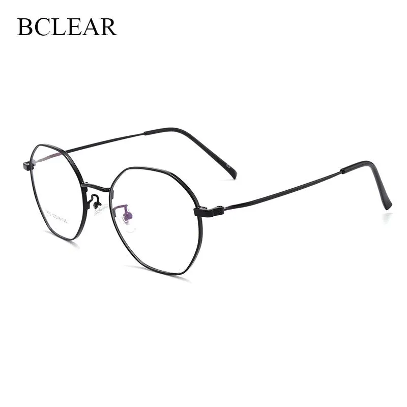 Unisex Oval Full Rim Alloy Frame Eyeglasses Scd870