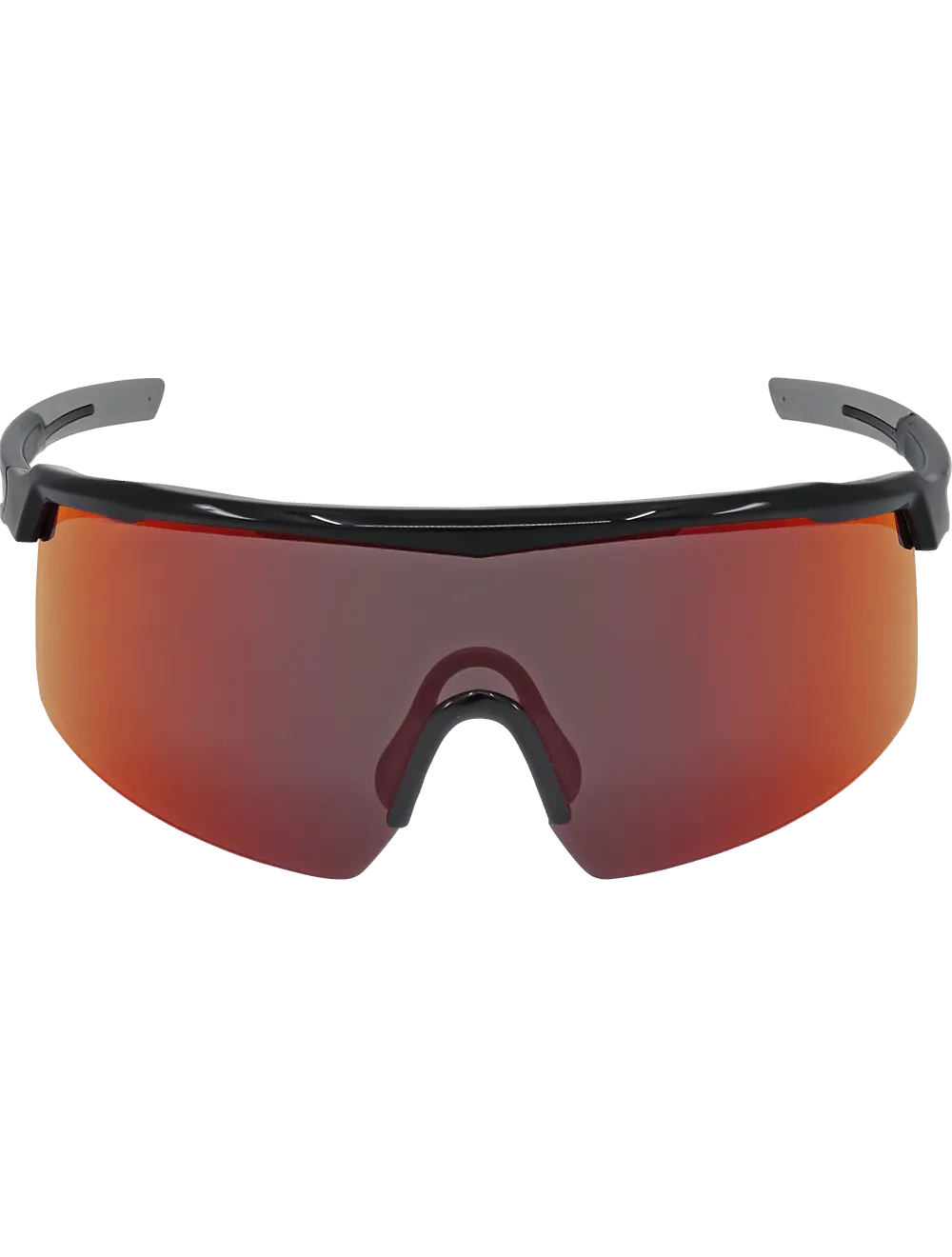 Whipray™ Red Mirror Performance Fog Technology Lens, Shiny Black Frame Safety Glasses - BH32510PFT