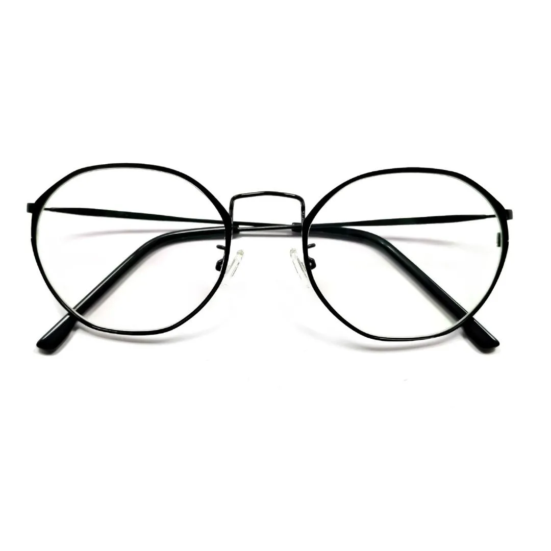 Will-Bold Hexagon Metallic Black Frames