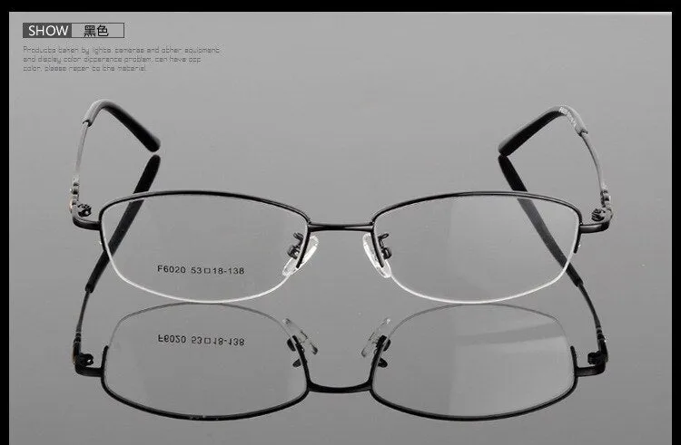 Women's Half Frame Eyeglasses Alloy Frame Sf6020