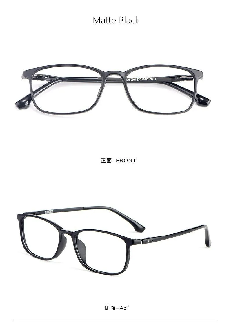 Yimaruili Unisex Full Rim Ultem Frame Eyeglasses 9801