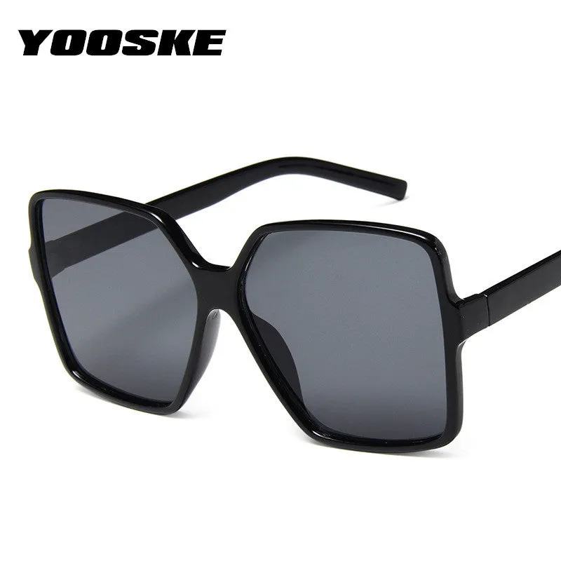 YOOSKE   Women's Retro Style Oversized Sunglasses