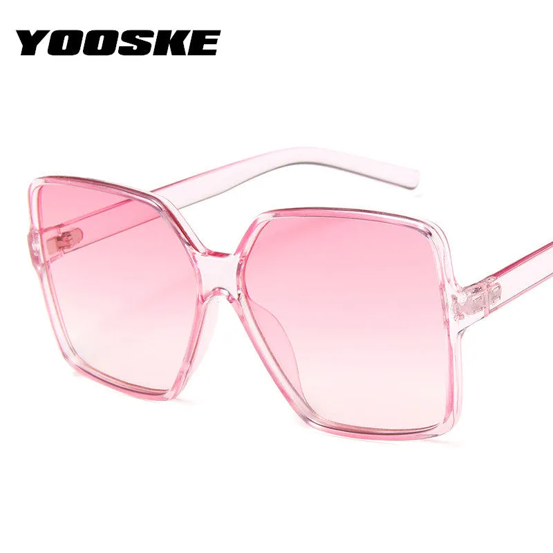 YOOSKE   Women's Retro Style Oversized Sunglasses