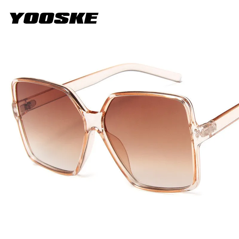 YOOSKE   Women's Retro Style Oversized Sunglasses