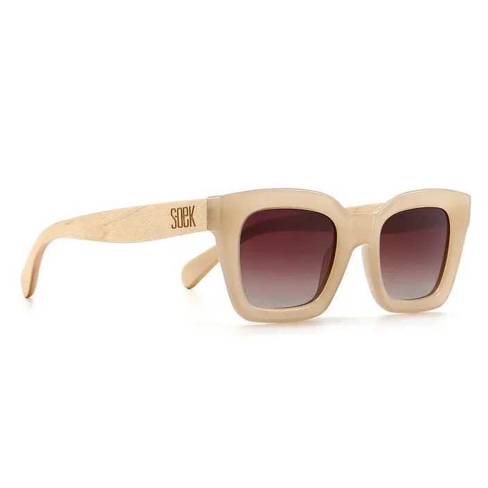 Zahra l Brown Gradient Lens l White Maple Arms